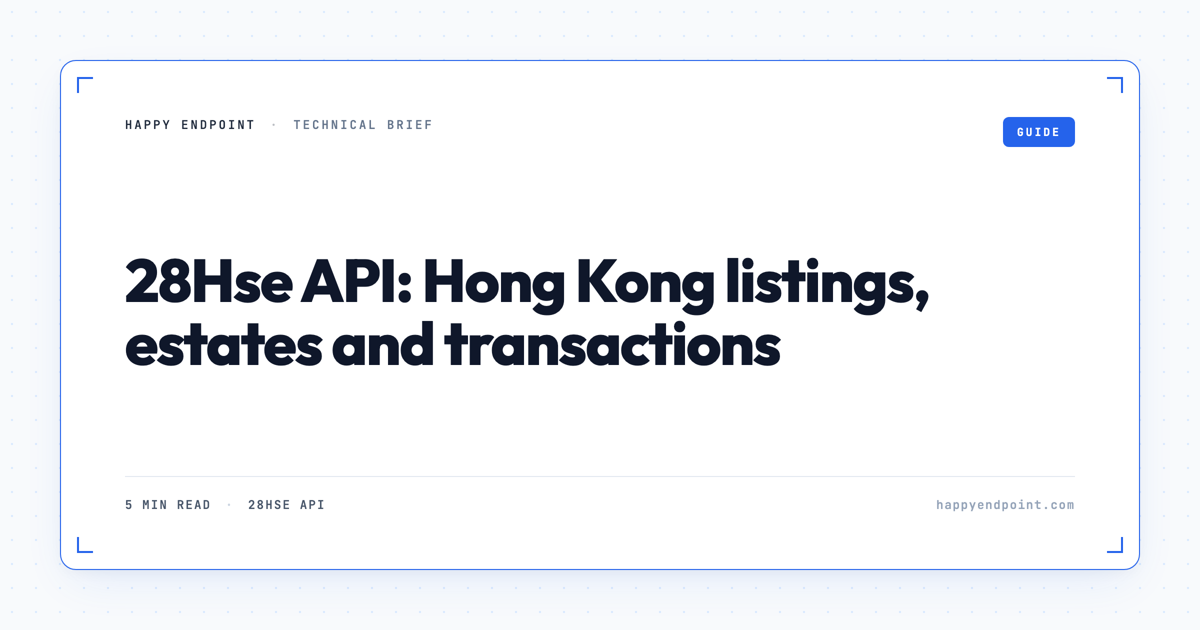 28Hse API: Hong Kong listings, estates and transactions
